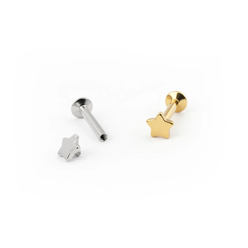 Labret avec un design en forme d'étoile
