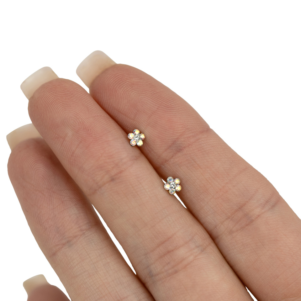 Labret avec fleur