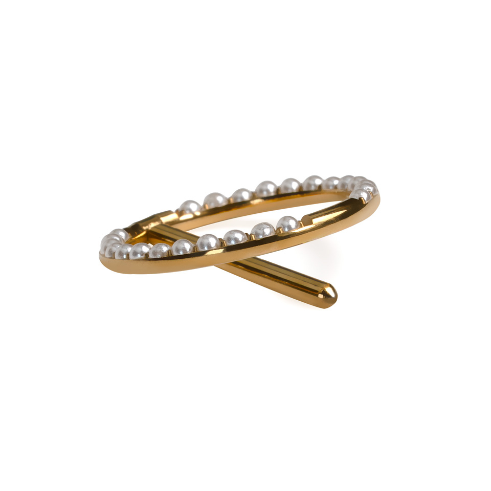 Clicker en titane pour le téton orné de pierres