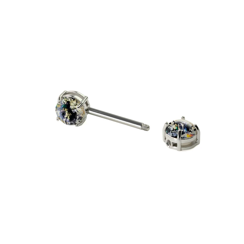 Barbell pour le téton avec effet lave