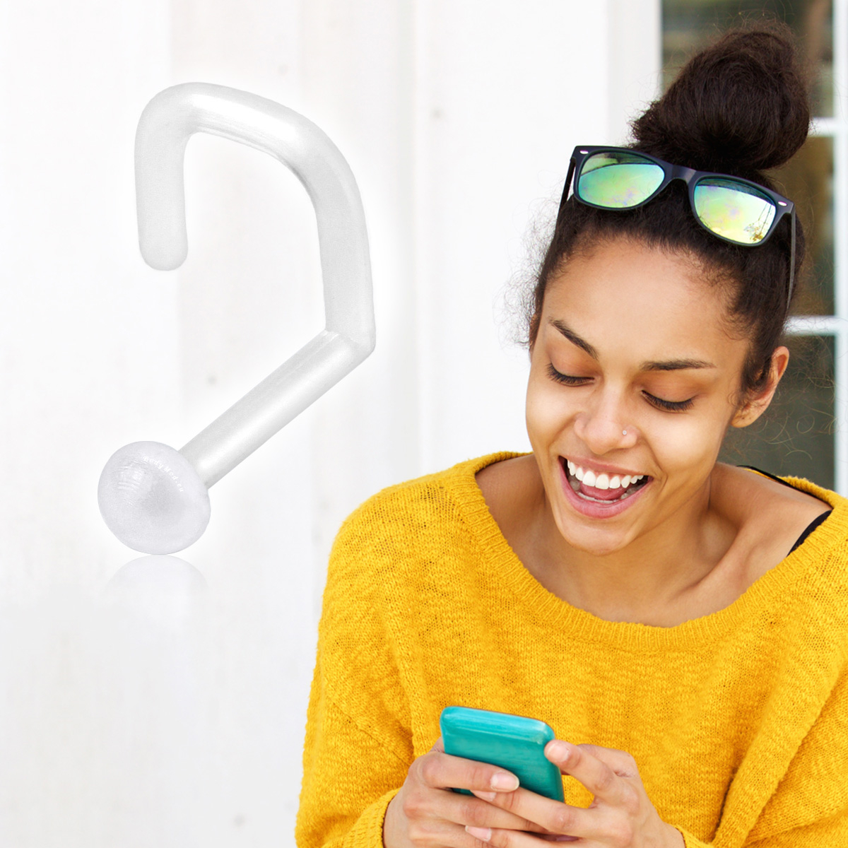 Retainer transparent pour le nez