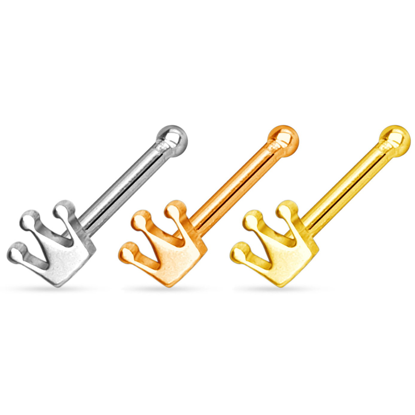 Tige pour nez avec couronne