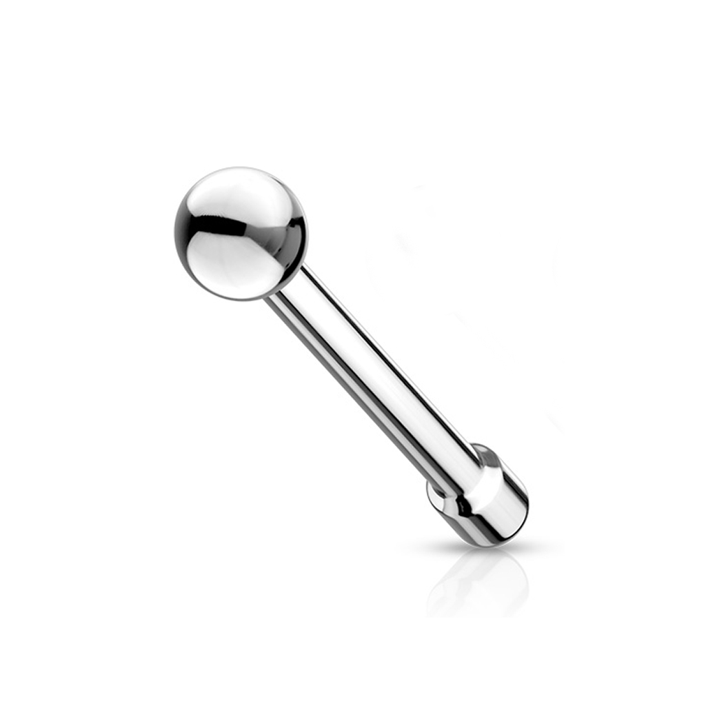 Tige barbell pour le nez avec design au choix