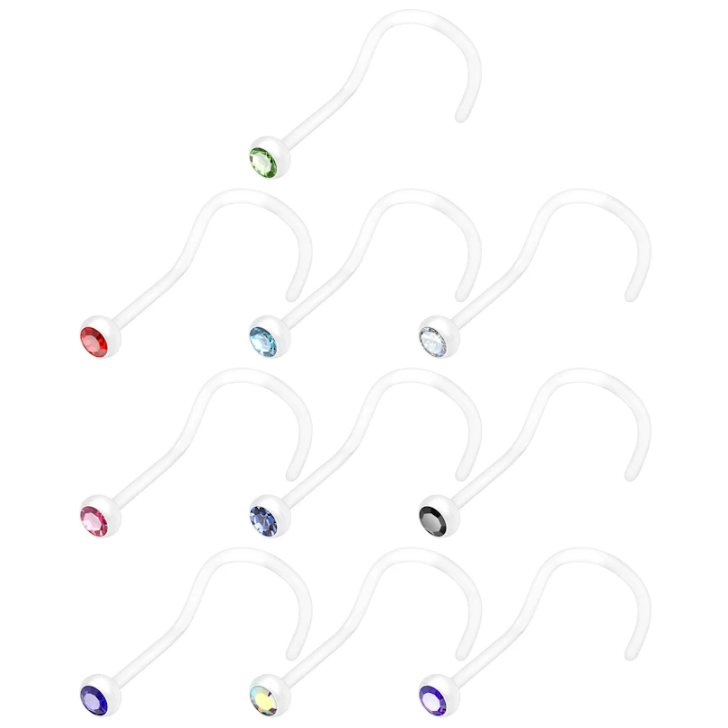 Vis pour le nez en PTFE en plusieurs couleurs