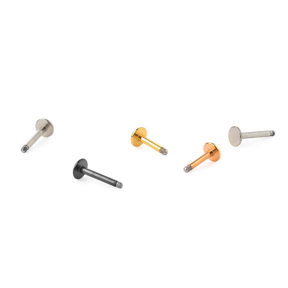 Labret individuel en différentes tailles et couleurs