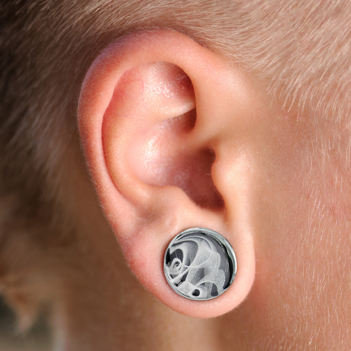 Plug en verre avec motif fumée