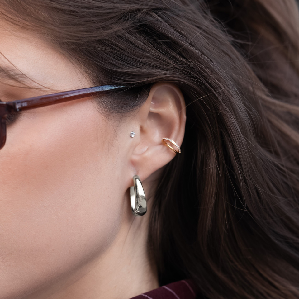 Clicker en titane effet trompe-l'œil