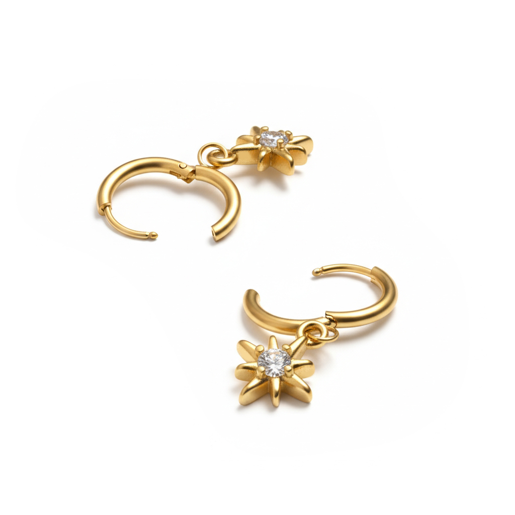 Jeu de huggies avec un pendentif soleil