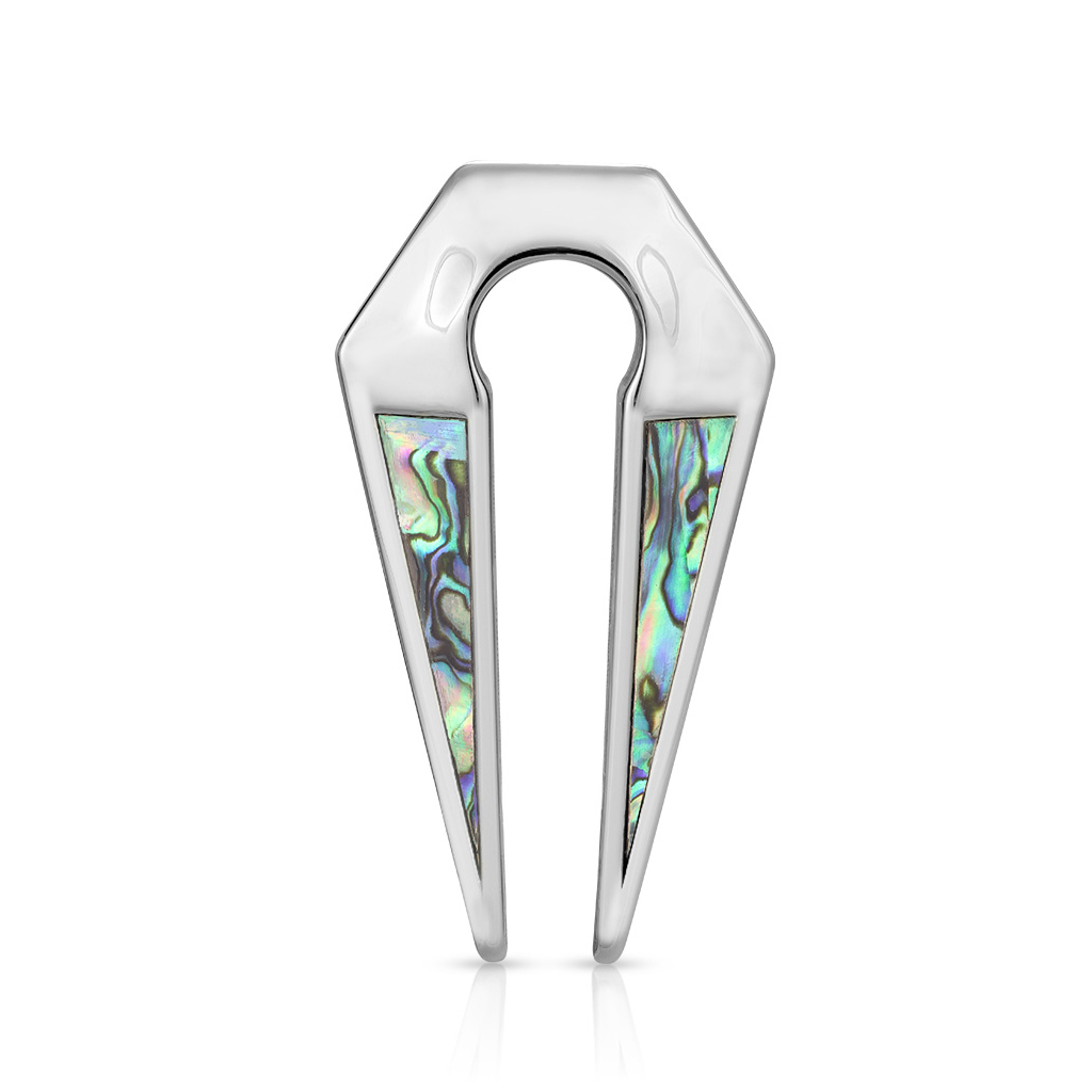 Taper en acier chirurgical avec insert en ormeau